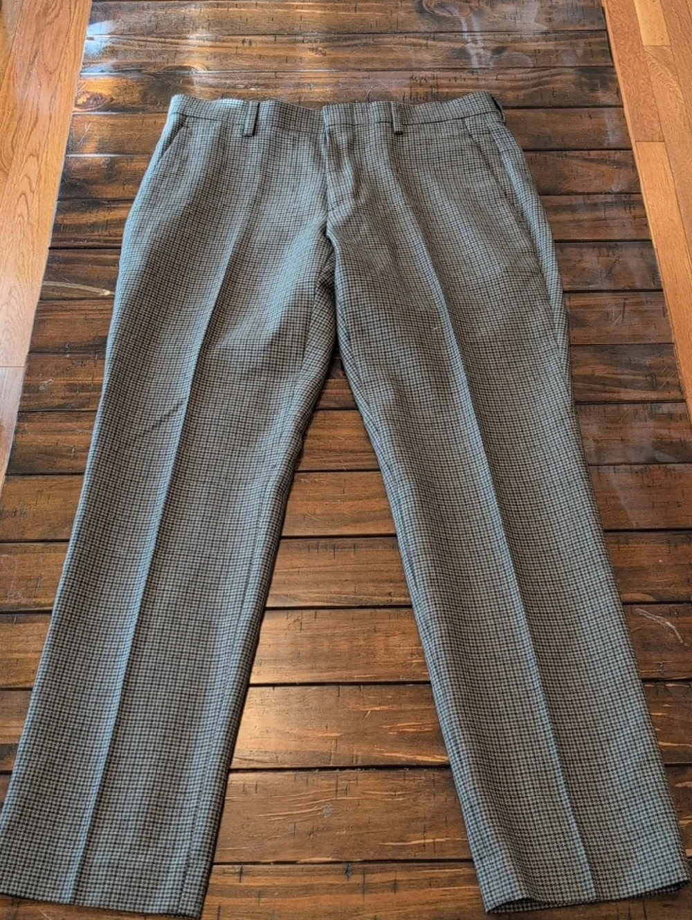 J. Crew Ludlow Slim Fit Trouser Houndstooth Moon British Cloth Wool 30x29.75